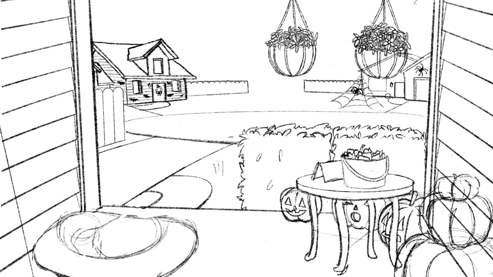 BG Sketch for Animation 3 Project